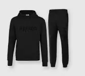 kenzo survetement ensemble sweat-shirt capuche et pantalon velours de coton noir